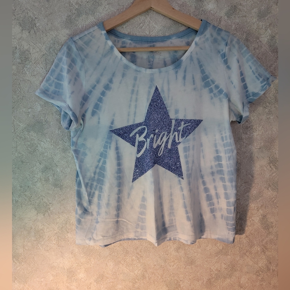 Justice Girls Cropped Tie dye Top/tee